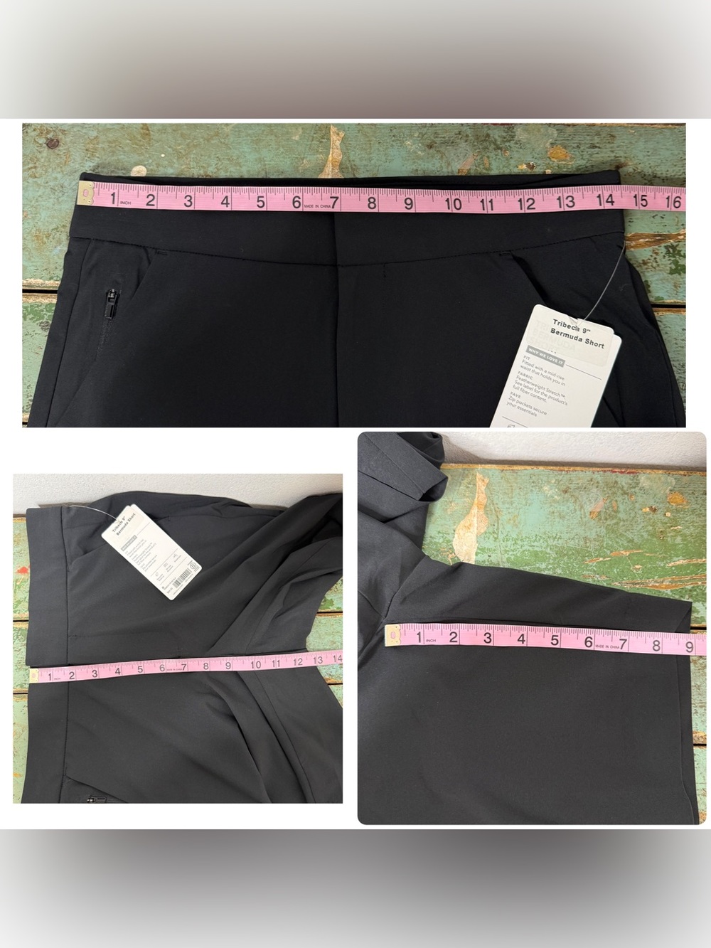 Athleta Tribeca Bermuda 9” Short Black Sz 0 MWT Athletic Stretch Lightweight - Picture 16 of 16